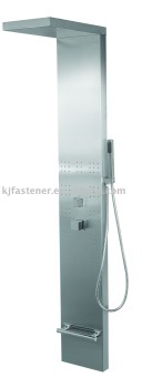 Stainless steel lighted shower panel