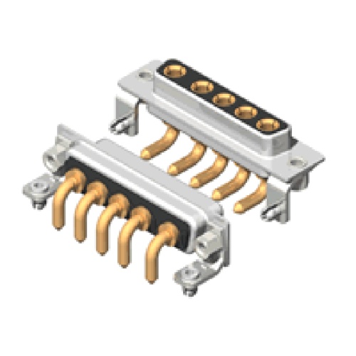 5W5 Combo Haute Puissance D-Sub Angle Droit