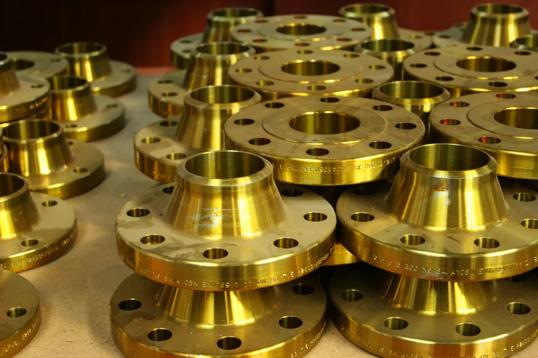 Golden Coating Forged Flange