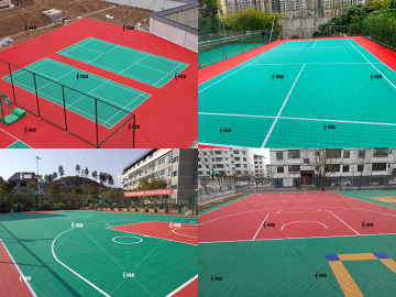 Enlio interlock badminton court flooring outdoor Air Badminton