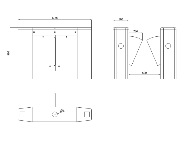 Retractable Flap Barrier