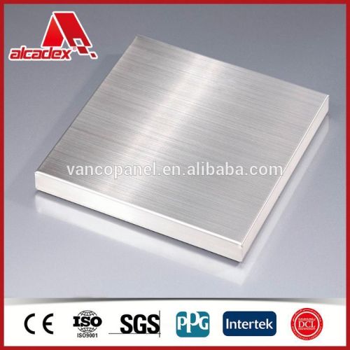 High quality Silver brushed aluminum composite panel brush aluminum color