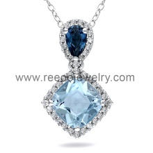 Micro Pave Infinity 925 Silver Pendant Jewelry, Bijou CZ Pendant Jewelry