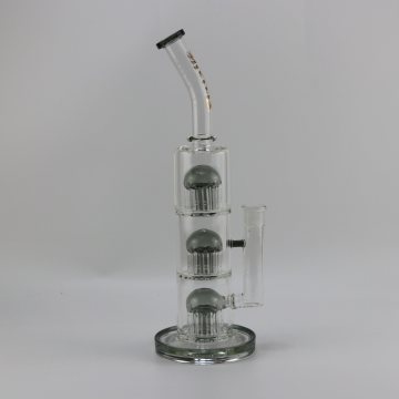 Wp-1675 16.5inch Glass Water Pipe with 3-Ply Percolators