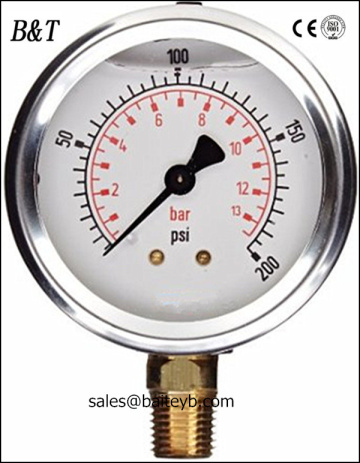 brass internal pressure gauge