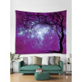 Tapisserie Wandteppich Wandbehang Galaxy Tapisserie Himmel Tapisserie Baum Tapisserie Nachthimmel Tapisserie für Schlafzimmer Wohnheim Dekor