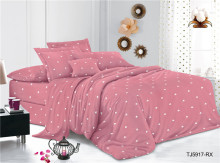 Cotton Polyester Plain Dyed Dots Children's Bedding Sheets