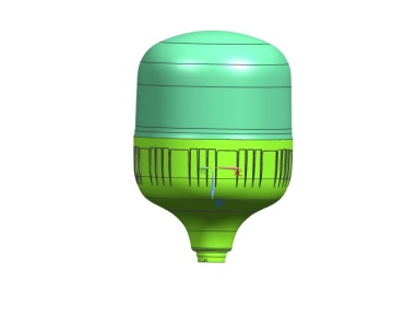 A60 LED Bulb Housing and PC Cover LED Parts