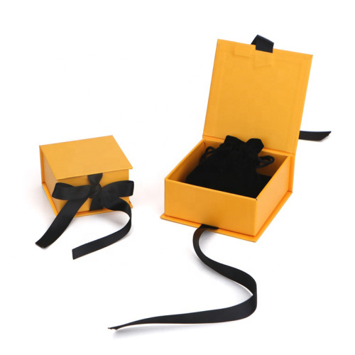Magnetic Lid Ribbon Custom Jewelry Box