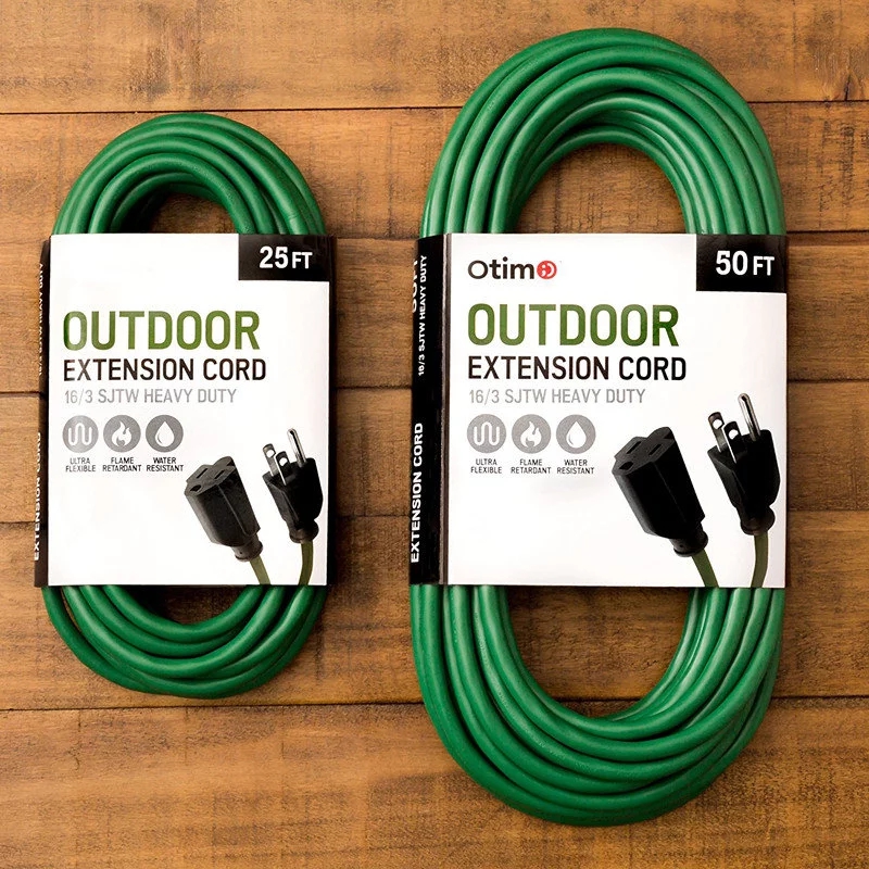 Outdoor Extension Cord Triple Outlet Heavy Duty Custom Length / Color Power Cable