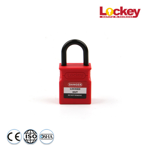 Lockey 25mm Plastic Shackle Safety Padlock