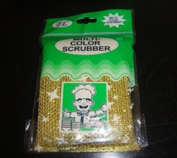 Golden-color Scrubber, Dm Wire Cleaning Sponge Scrubber