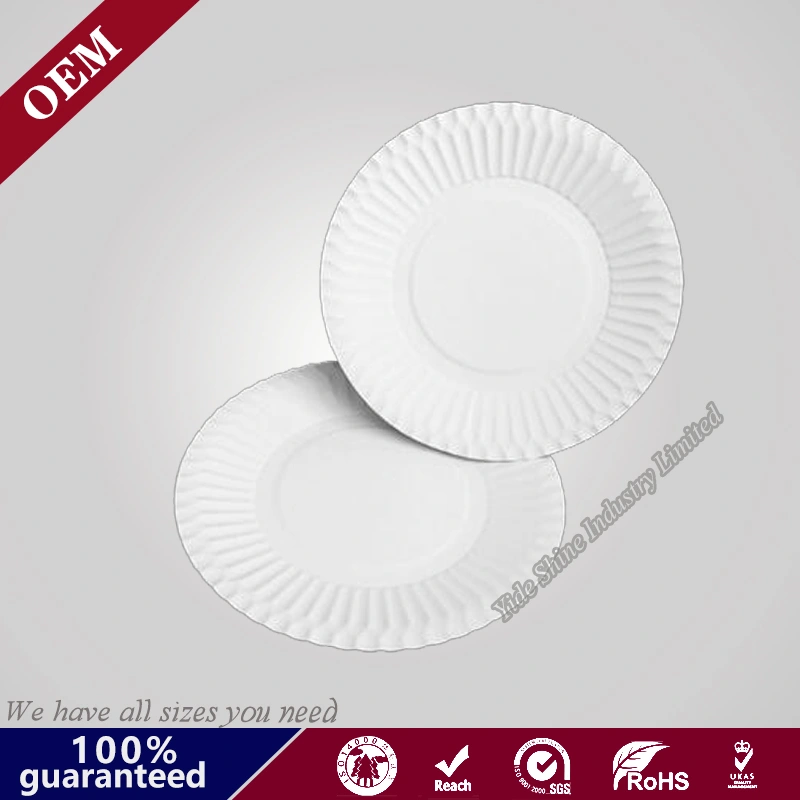 Disposable White Paper Charger Plates Wholesale