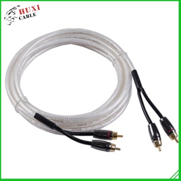 male to male rca cable,Double shield RCA cable