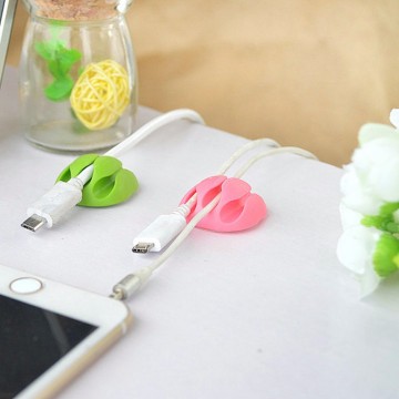 TV earphone cable holder clip laptop