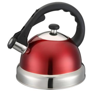 Painting Red Whistling Kettle