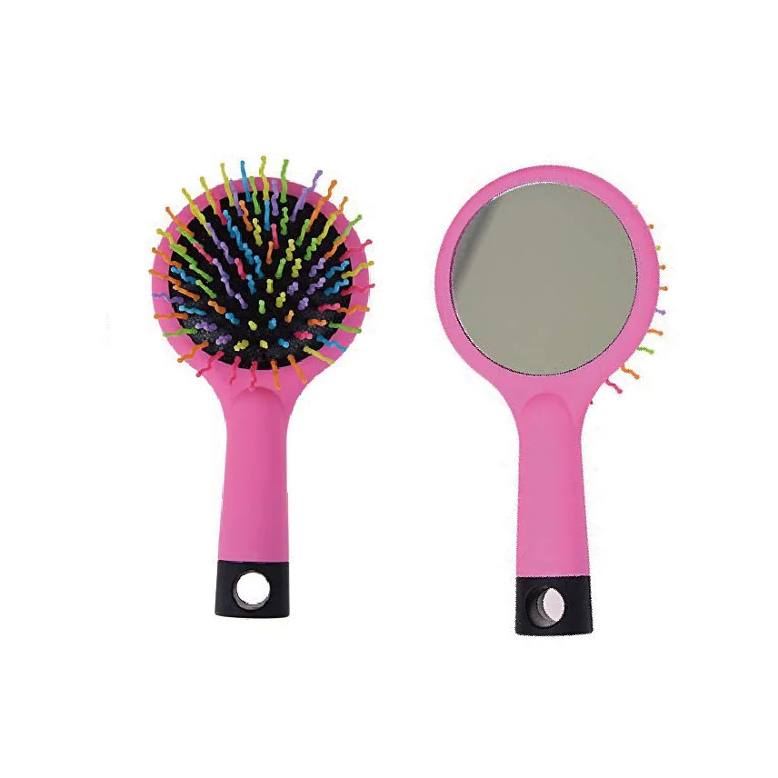 Magic Rainbow Hair Comb/Hair Brush with Mirror for Gift