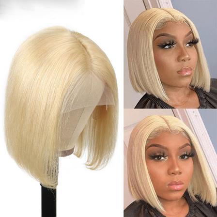 613 Blonde Bob Wig Human Hair