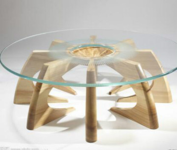Living room furniture glass top centre table,dinning table set glass design
