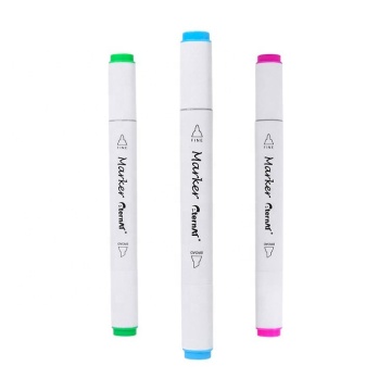 108 Colored Alcohol Felt Permanent Marker Dual-Tip Art Sketch Drawing Marker