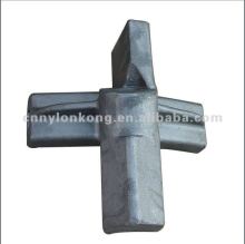 precision railway casting in cruciform