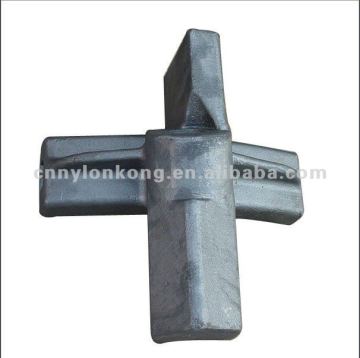 precision railway casting in cruciform