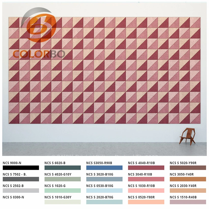 Decorative Wood Wool Acoustic Class A2 Fireproof Panel