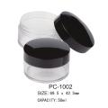 50 ml runde plastische kosmetische kosmetische Pulverkoffer PC-1002