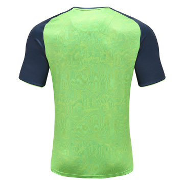 T-shirt personalizada de rugby com ajuste a seco masculino