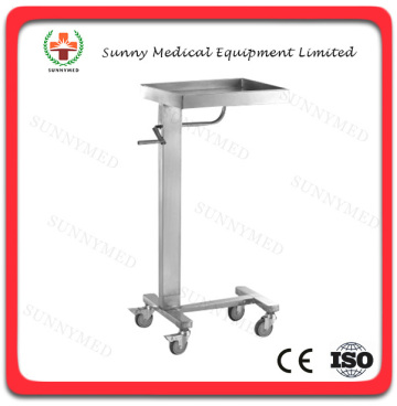 SY-R080 Tray Stand with one Post hospital can raised and lowered quotation