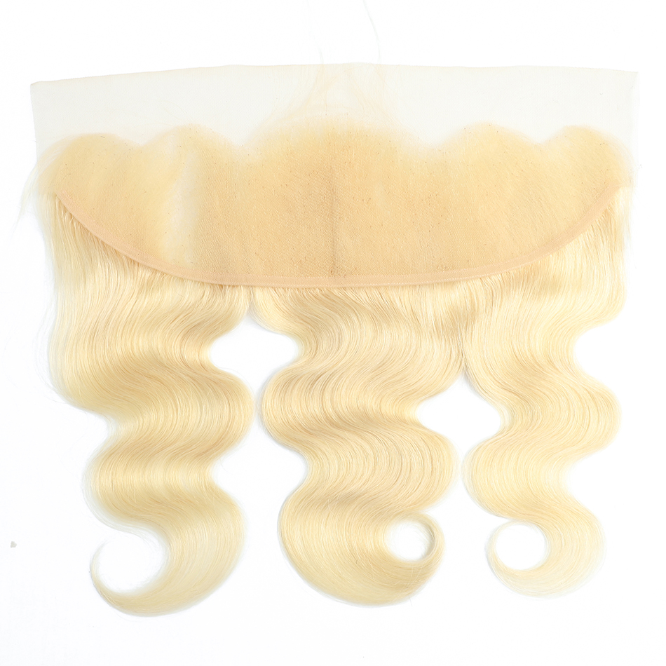 10A Quality Remy Virgin Human Hair Unprocessed Mink Virgin Brazilian hair 13x4 lace frontal body wave 613 blonde