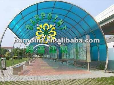 Parking awnings use Polycarbonate hollow sheet
