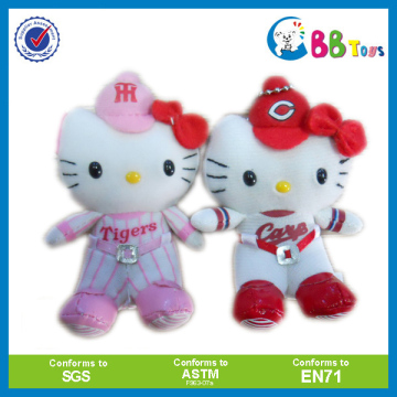 Lovely plush hello kitty keychain