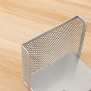 Open notepad box metal grid office stationery storage