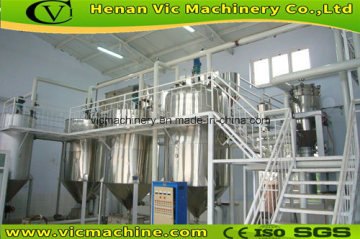 Low budget 10TPD rice bran oil refinery plant