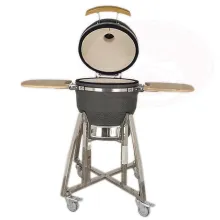 Black Kamado Tabletop BBQ Grill Professional Green Egg Grill