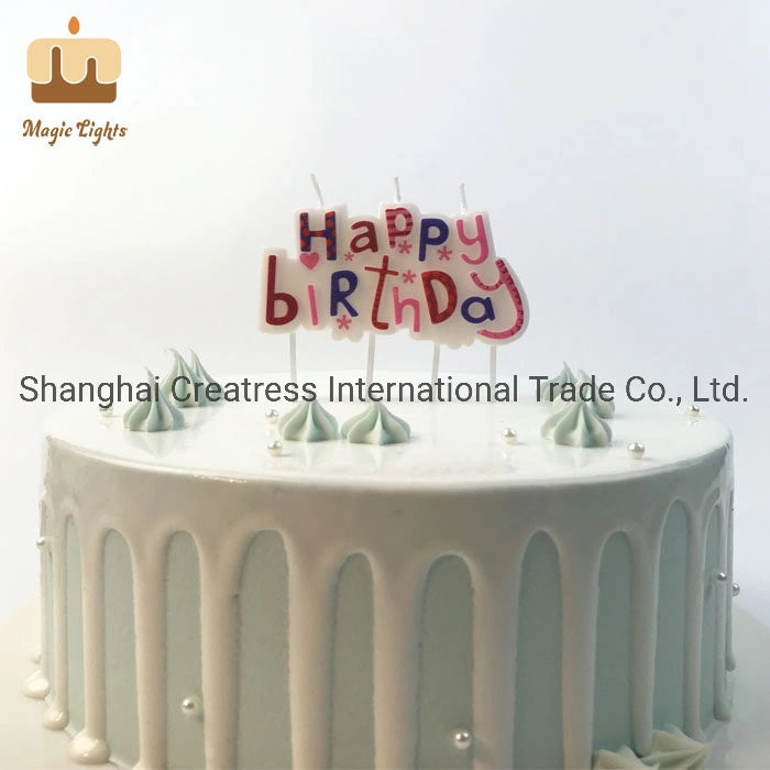 Hot This Month One Hundred Percent Paraffin Blue Factory Happy Birthday Candle in Bulk for Boys