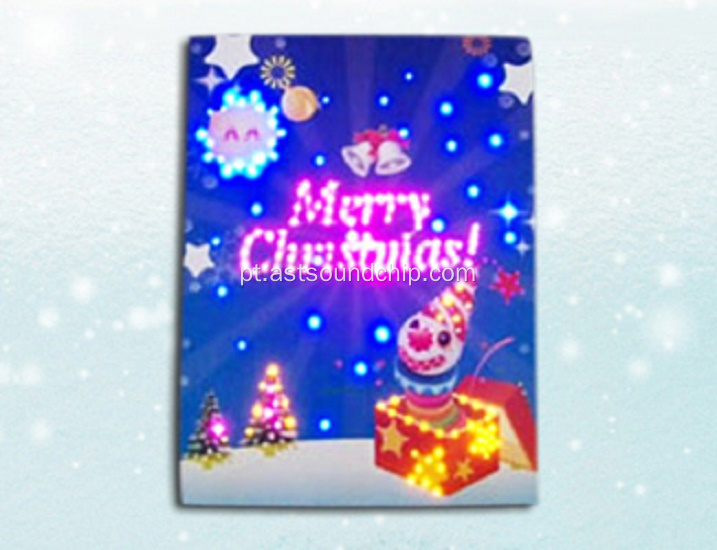 Musical Christmas Greeting Cards, Cartões de Ano Novo