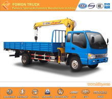 JAC dump truck mounted straight crane 5tons
