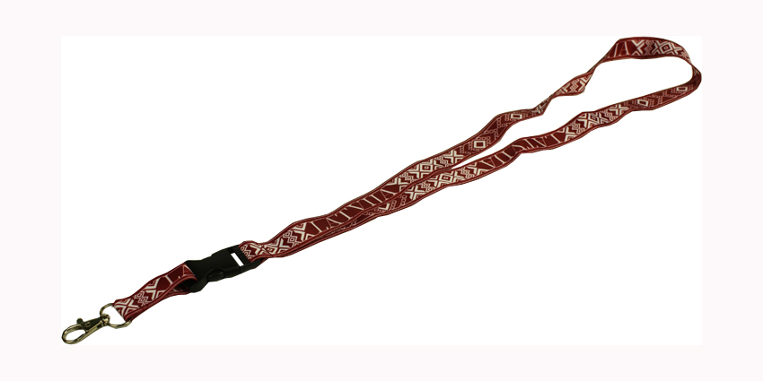 polyester lanyard keychain