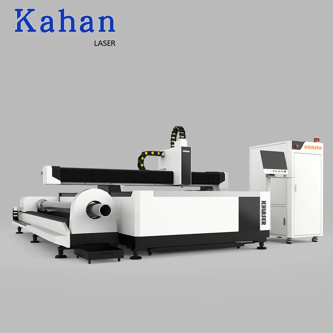 Factory Low Price Industrial Quality CNC Tube Laser Engraving Router Pipe and Plate Metal Fiber Laser Cutting Machine