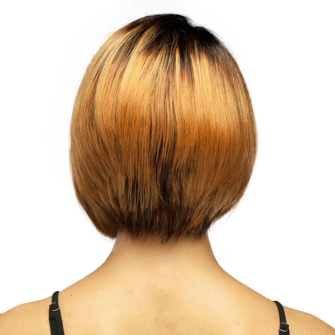 Professional Salon Cut Mix Colour Brown Lace Front Wig Human Hair Ombre Color 8 Inch Wigs, Short Virgin Hair Lace CLosure Wig