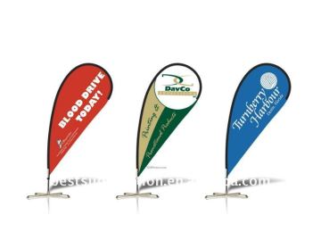 custom teardrop banner / bow flag printing