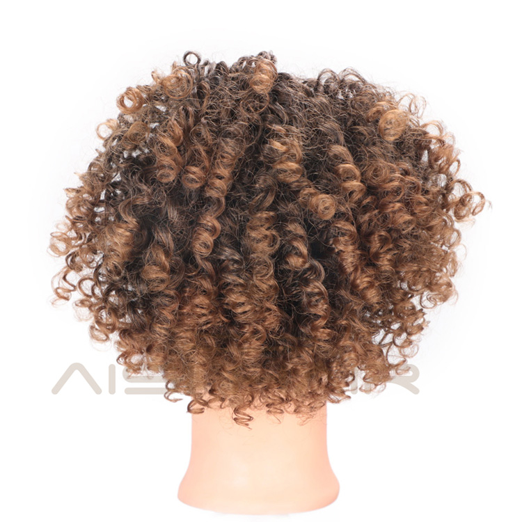 Aisi Hair Heat Resistant Synthetic Fiber Drawstring Puff Ponytails Afro Curly Clip In Hairpieces for Black Women