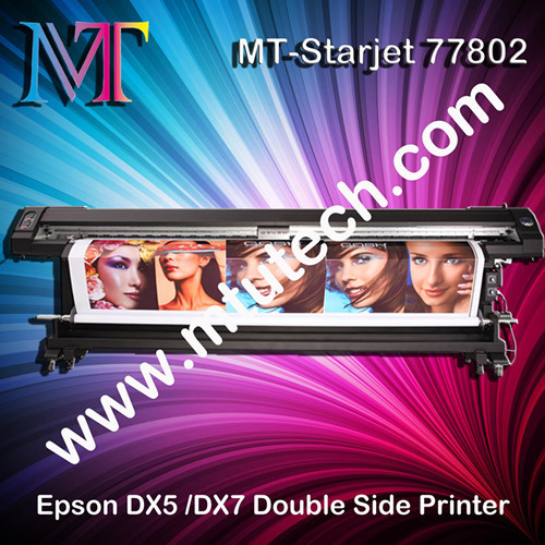 Double Side Eco Solvent Printer with DX7 print head 1440dpi