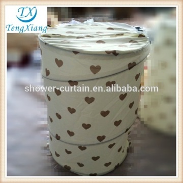 Heart shape fabric laundry bin laundry basket