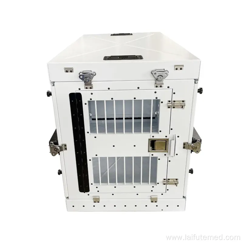 Heavy Duty Fully Collapsible Powder-Coated Aluminum Dog Crate
