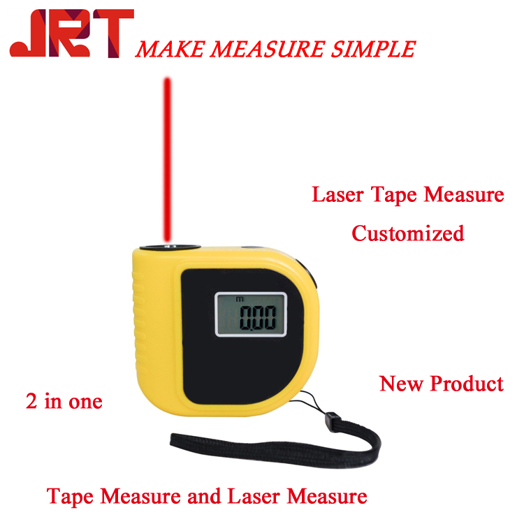 Ruban à mesurer laser 2 en 1