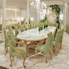 Royal Luxurious Italian Antique Design Dinner Chair and Dining Table