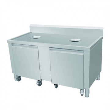 Double drum to collect damaged vehicles